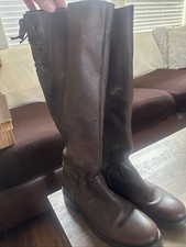 Women's Brown Leather Knee High Boots