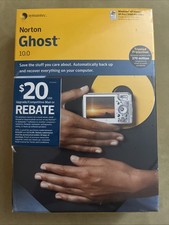 Norton Ghost 10.0 PC CD Save Automatically Back Up Recover Data Files Photos