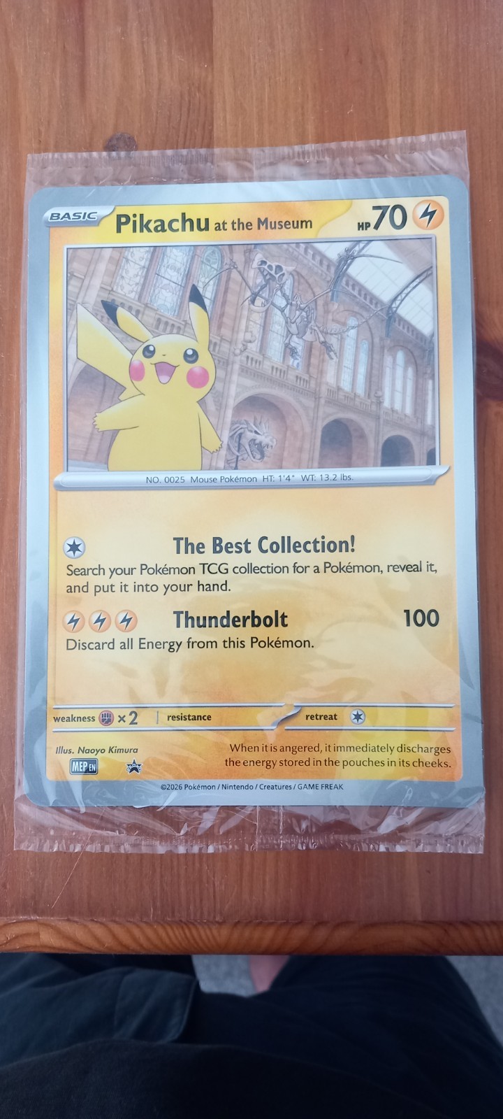 Pikachu At The Museum - MEP EN Promo Card - Brand New Sealed! Pokemon TCG