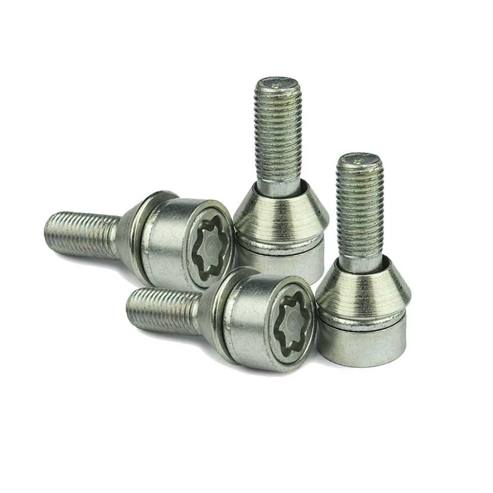 Boulons Antivol Protections conique 60° M12x1,5 40mm pour VW Caddy I Caddy II Ka - Photo 2/4