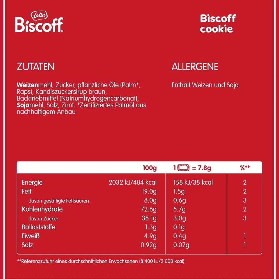 Lotus Biscoff Karamellgebäck Einzeln verpackt Büro Kaffee Vegan 1875g 300er Pack - Bild 2 von 4