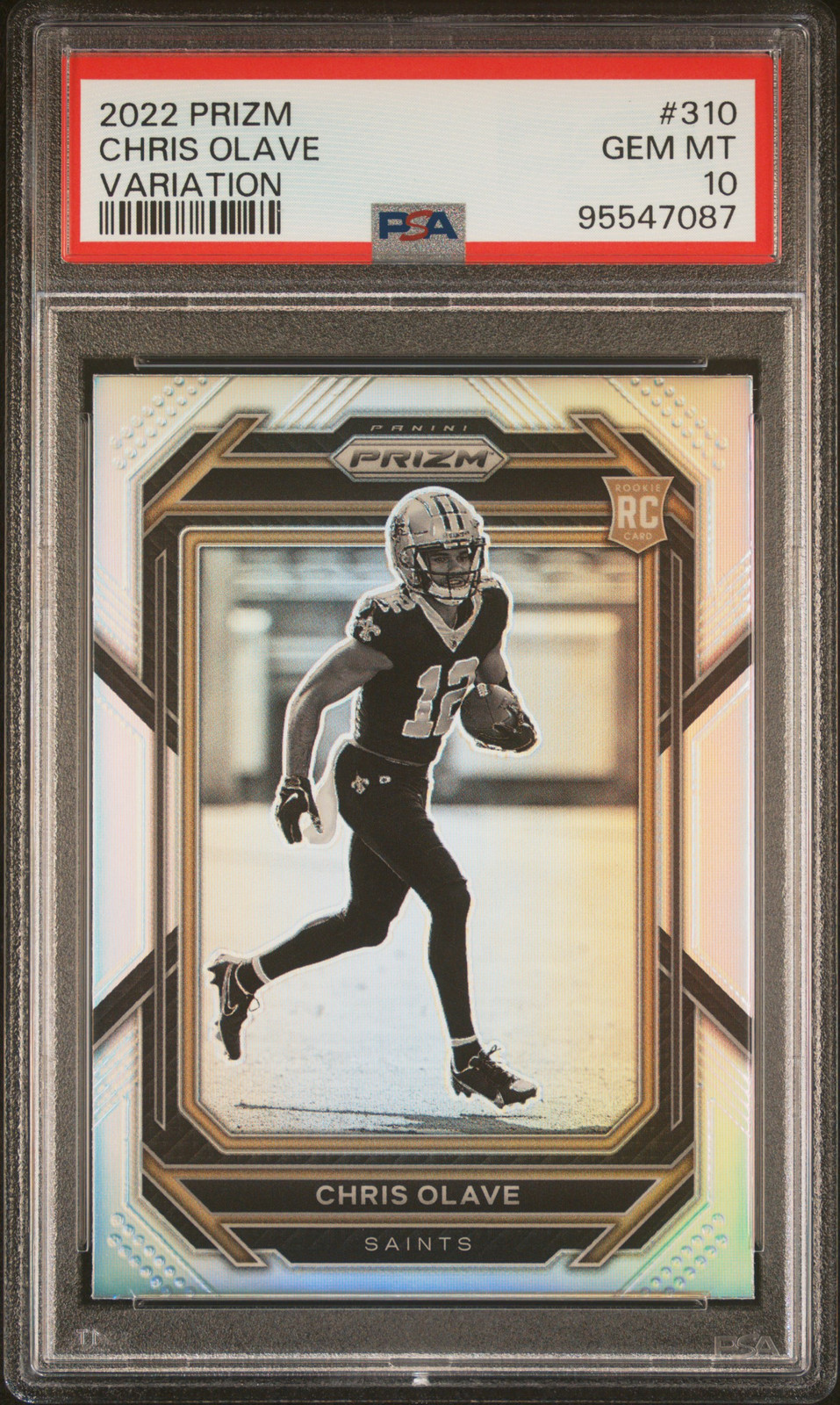 2022 PANINI PRIZM VARIATION #310 CHRIS OLAVE PSA 10
