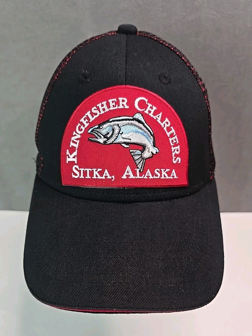 Kingfisher Charters hat Large Salmon patch Sitka … - image 1