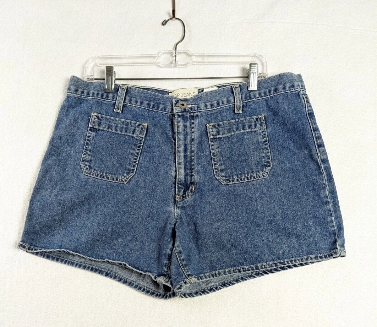 Short En Jean Délavé Gap Femme - Taille 16 - Style Cut-off - Occasion Très Bon état