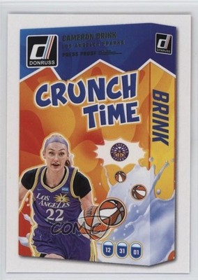 2025 Panini Donruss WNBA Crunch Time Press Proof Cameron Brink #17 1n5