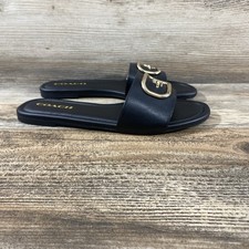 Coach Evy Leather Sandal CI031 Women  s Size 10 B.