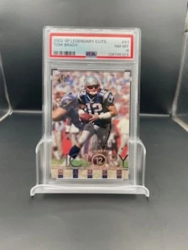 Tom Brady 2002 SP Legendary Cuts #91 1475/2500 PSA 8