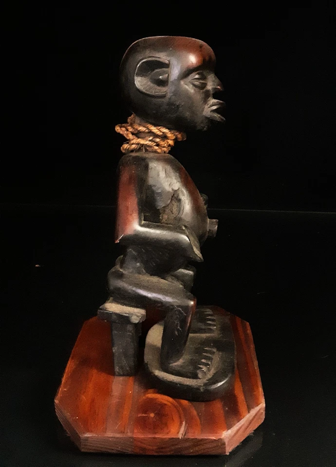 Ancienne statue d'Ancêtre Zigua de Tanzanie , en bois . Art Africain . - Photo 4/4