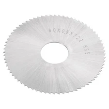 60mm Dia 16mm Arbor 0.5mm Thick 72 Tooth High Speed Steel Circular Saw Blade