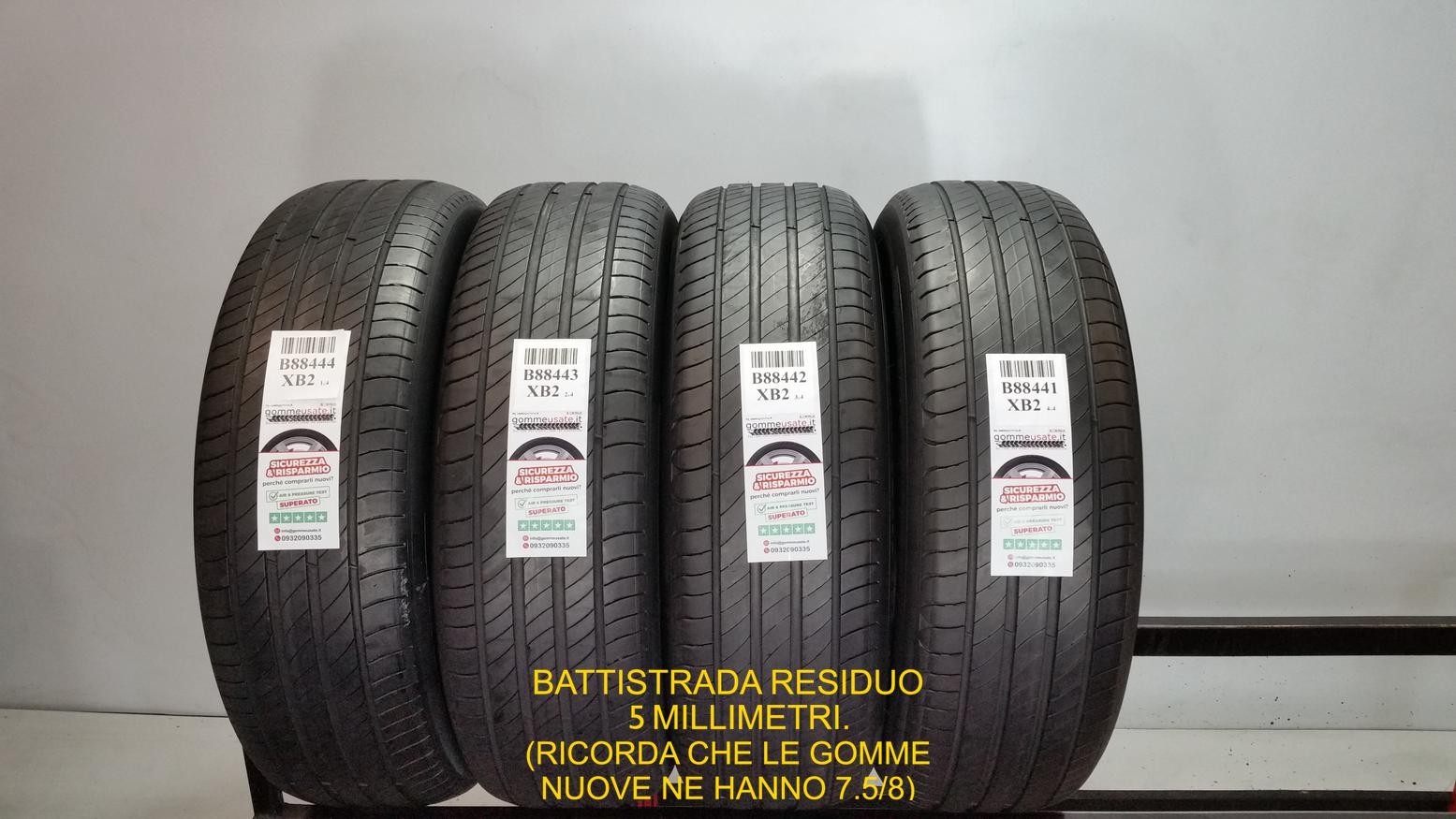 GOMME USATE 215/65R17 103V MICHELIN PRIMACY 4 PNEUMATICI USATI B88444