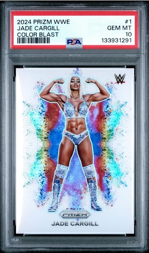 Jade Cargill #1 2024 Panini Prizm WWE Color Blast card