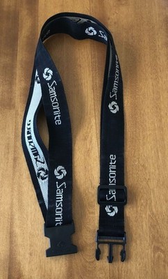 Samsonite Luggage Strap Belt Black Travel Adjustable Buckle Locking 70''