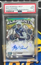 PSA 9 2023 Bowman U Best Elements of the Game #RL Riley Leonard /75 AUTO