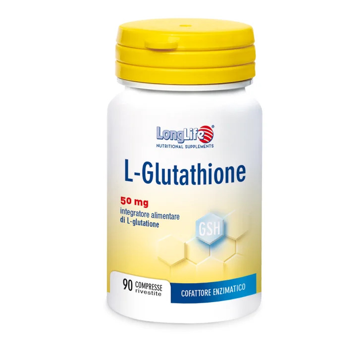 Integratore Glutatione 50mg LongLife: 90 Compresse Detox per Tutta la Famiglia