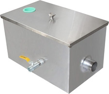 Separatore Grassi in Acciaio Degrassatore Sotto Lavello Cucina Vasca Di Decantaz