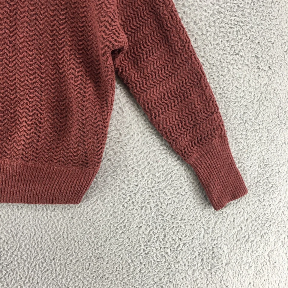 Suéter Suéter Nicole Miller para Mujer M Marrón Mezcla Viscosa Manga Larga Tejido Foto 3 de 4