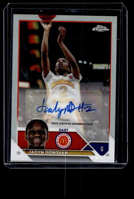 Jadyn Donovan 2023 Topps Chrome McDonald's Refractor Autograph Auto Card #CA-JD