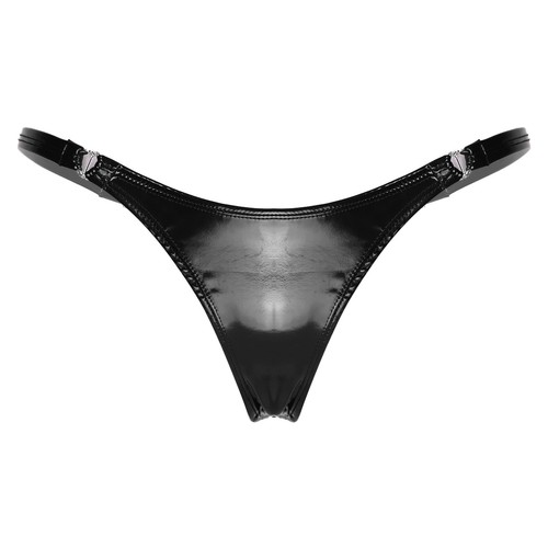 Womens Sexy PVC Leather Briefs Bikini G-string Thongs Mirror Emulsion Panties - Picture 22 of 61