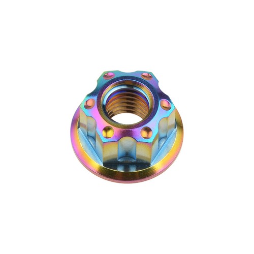 Titanium Nut M6 M8 M10 M12 M14 M16 Flange Fancy Rear Nut for Bike Motoycycle Car - Picture 14 of 29