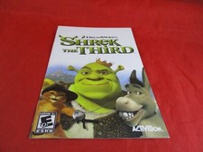 Shrek The Third Playstation 2 PS2 Instruction Manual Booklet ONLY