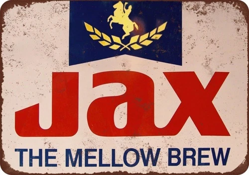 Jax Beer Mellow Brew Vintage Reproduction metal sign 8 x 12