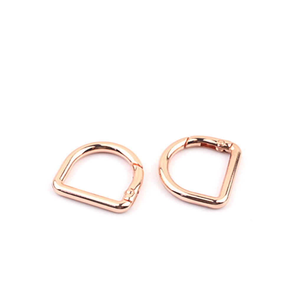 D Ring Carabiner Clip Push Door Spring Hook Spring  connection Ring 12 20 22mm