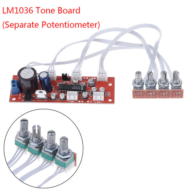 LM1036 HIFI Preamp Tone Board  Kits Bass Treble Volume Control Pre-amplifier
