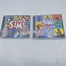 Lot Of 2 The Sims & The Sims Livin Large Expansion Pack Win/Mac