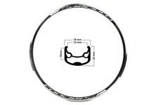 28 Zoll MACH1 Concept Alu Rennrad Fixi Felge Felgenring V-Brake 28 LOCH 622-13