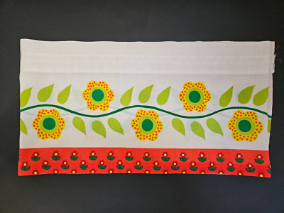 True VTG Mid-Century 1960s Sears Perma-Prest Valance Flower Power MCM Groovy!