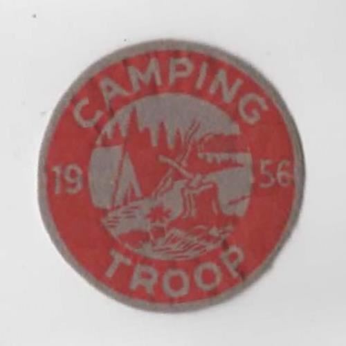 1956 Camping Troop Felt Patch [AR-1894]