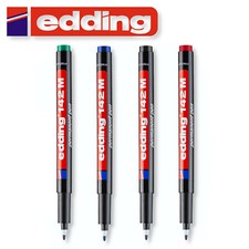 Edding 142 M Faserstift schwarz blau rot perm...