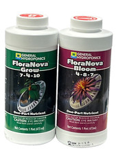 General Hydroponics FloraNova Both Grow  Bloom Pints - gh flora nova 16oz pts