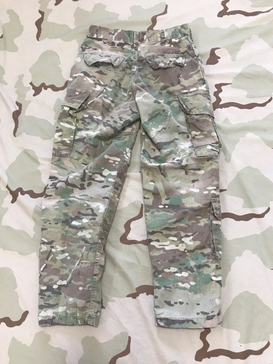 個人装備 US ARMY SNOW CAMO OVER PANTS LARGE-REG US Army Gen III L5 Trousers Soft Shell ACU Camo Pants NSN