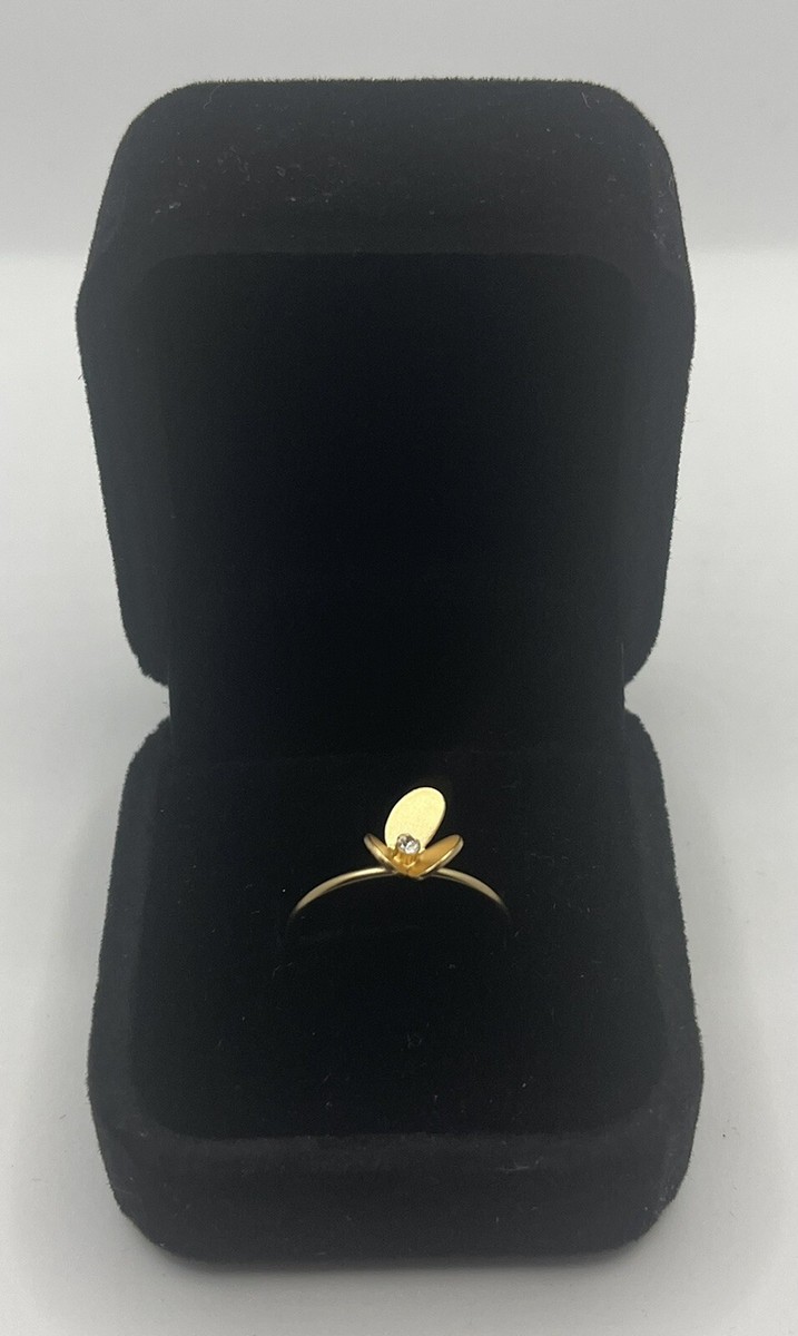Banana Republic Gold Flower Ring (Box Not Included) | eBay