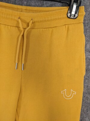 True Religion Sweatpants Womens Extra Large Golden Yellow Elastic