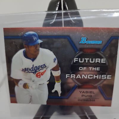 2013 BOWMAN #FF-YP YASIEL PUIG FUTURE OF THE FRANCHISE ROOKIE RC DODGERS, 021114