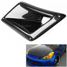 Left  Side Carbon Fiber Air Vent Intake Duct Black For Nissan 350Z Z33 2003-2009