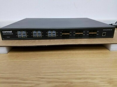 Comnet CNGE24FX12TX12MSPOE 24-Port Hardened Managed Ethernet Switch UR