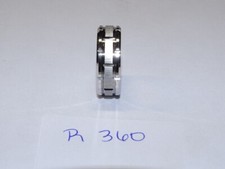 Triton Tungsten Carbide Wedding Ring 8mm Size 9-1/4 Silver w/Brick Design R360