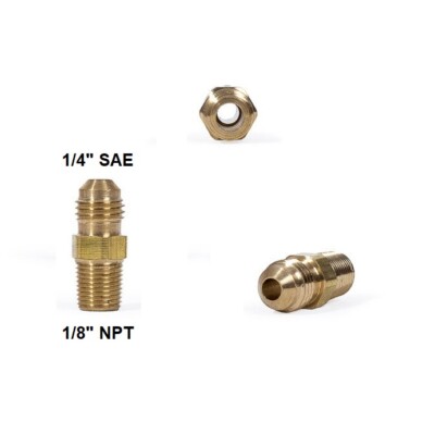 NPT Reduziernippel 1/4'' SAE auf 1/8'' NPT