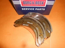 FORD ANGLIA 123E 1200cc (1962-67) REAR BRAKE SHOES -GENUINE BORG & BECK