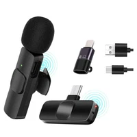 Wireless Lavalier Microphone Mic For Andriod/iPhone Vlog Live YouTube TikTok New