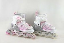 Kuxuan Inline Roller Skates Adjustable Big Kids All Wheels Light up Large 3-6Y