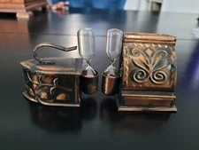 Vintage Enesco Tin Hourglass Timer Lot