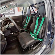 Takata Green 4 Point Snap-on 3 With Camlock Racing Seat Belt Harness Free Ship