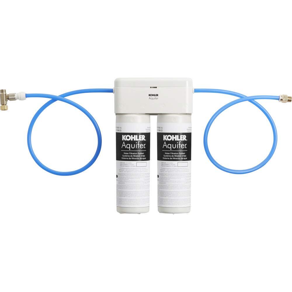 KOHLER 77686-NA Aquifer Double Cartridge Water Filtration System