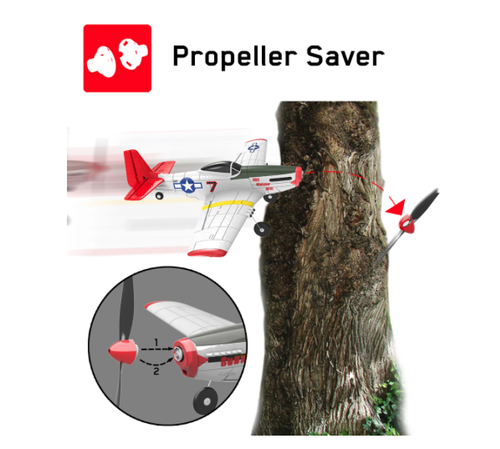 2.4G RC Airplane Aerobatic Stunt Plane 4CH P51 Mustang 761-5 RTF w/Stabilization - Picture 7 of 12