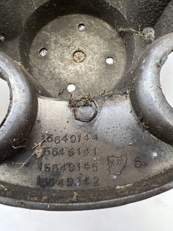 Tapa central de rueda 76-95 Chevy GMC G10 G20 G30 5 orejetas 15' ruedas de rally 15649144 Foto 4 de 4