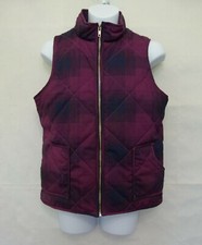 Show Lai Girl s Purple Blue Checked Full Zip Vest Size M